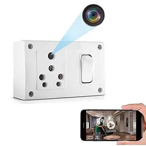 MAYUMI Spy Camera 1080P HD Hidden Switch Socket Camera, WiFi Wireless Motion Detection, AC Power, Remote App Control Camera 32GB Inbuilt Memory