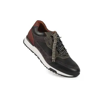 Pierre Cardin PC3047 Leather Cauals Shoes for Men_Black_44