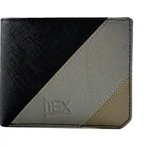 iMEX Men's Multi-Color Pattern Leather Wallet