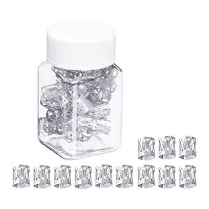 SAZ DEKOR® 100X Dreadlocks Beads Decorations Pendants Metal For Hair Accessory Silver