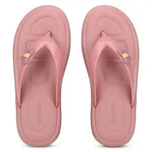 Aqualite Slippers for Woman EVA Upper & Sole Slip-on Flat | Footwear for Woman | Women Footwear for Indoor & Outdoor use |Ladies Chappals for Women | Comfortable Slippers Onion Size-4