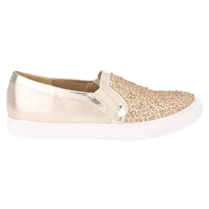Tao Paris Women's Gold Fashion Sandals - 5 UK/India (38 EU)(12JA0723365)