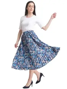 OTABU | Stylish Women's A-Line Skirt with Floral Print