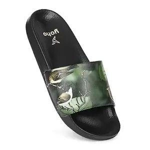 YOHO Tropica Printed Comfortable Women Slides | Stylish & Waterproof | Soft Inner Lining On Strap