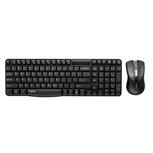(Renewed) Rapoo X1800 Wireless Keyboard and Mouse Combo (Black)