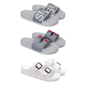 DRACKFOOT Men's Sandals | Lightweight Wear| Stylish & Easy to Wear For Men'S GRT-SAN-(3-COMBO)-1589-1590-3113-7