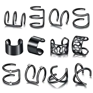 Jewels Galaxy Stylish Pearl & AD Multi Designs Stunning 6 Pair of Earrings Jewellery For Women & Girls (Design 9)