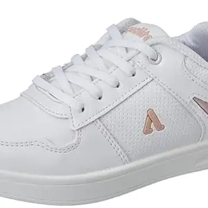 Aqualite Women SARA Shoes, White/Pink, 6 UK/India