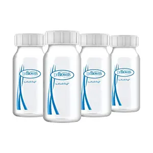 Dr. Brown's Narrow Neck Breastmilk Collection Bottles,4-Pack