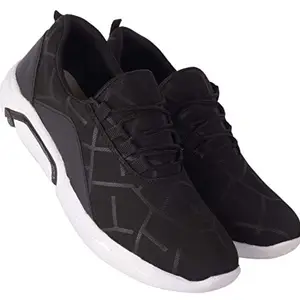 AADI Men's Mesh Black Casual,Walking,Running/Gymwear Shoes - (7)
