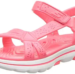 Skechers womens GO WALK 5 FOAMIES - TAHITI PINK SANDAL -2 UK (5 US) (111101)