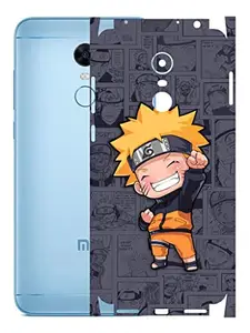 AtOdds AtOdds - Redmi Note 5 Mobile Back Skin Rear Screen Guard Protector Film Wrap (Coverage - Back+Camera+Sides) (Naruto)