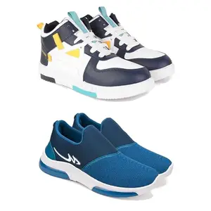 Men's Sports Shoes Collection Gym,Running,Men's Sports Shoes for Every Sport PCV-SHO-(Combo-2)-1074-1077-6 Multicolor