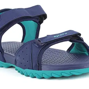 Sparx womens SS 598 | Latest, Daily Use, Stylish Floaters | Blue Sport Sandal - 4 UK (SS 598)