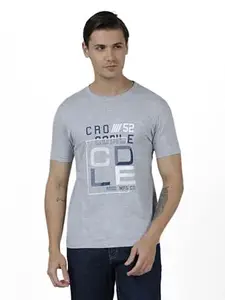 CROCODILE Men Graphic Printed T-Shirt | Youth Fit | Round Neck | Short Sleeve | Regular Length | Casual Pull On Topwear