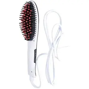EBOFAB Hair Electric Comb Brush 3 in 1 Ceramic Fast Hair Straightener For Women's Hair Hair Straightening Brush with LCD Screen, Temperature Control Display