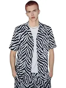 Leriya Fashion Men's Rayon Shirt - Summer Button Down Shirts | Half Sleeve Printed |Formal |Casual Stylish Shirt's for Man