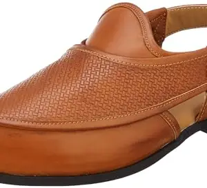 Bata Men's Slip-on Sandal - TAN (9 UK) (8613055)