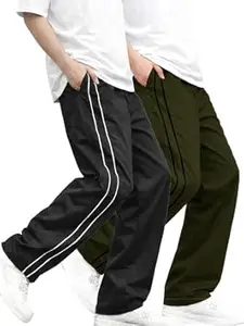 CHKOKKO Men’s Relaxed Track Pants for Gym Workout Running Casual Wear Sports Lower with Pockets Adjustable Drawstring Waist Lightweight Quick Dry Activewear Fitness