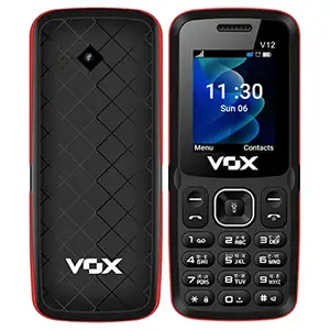 Vox V12 Multimedia Mobile with 1.8 Inch Screen (0.3 MP Camera, Dual Sim) (Red) price in India.