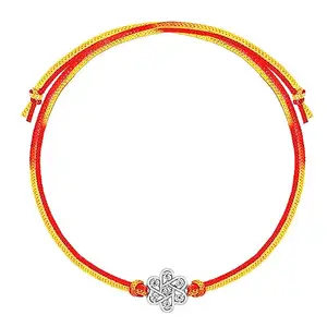 GIVA 925 Silver Floral Rakhi in Silver | Gifts for Men and Boys | Quirky Rakshabandhan Rakhi for Brother | Silver Rakhi for Boys & Men With Certificate of Authenticity and 925 Stamp