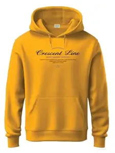 ADRO Printed Hoodie for Men | Regular Fit 320 GSM Cotton Hoody | Mens Hoodies/Sweatshirt | Soft Brushed Fleece Fabric