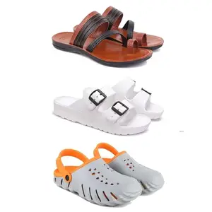 Men's Sandals | Lightweight Wear| Stylish & Easy to Wear For Men's PCV-SAN-(3-COMBO)-3151-3113-3150-9