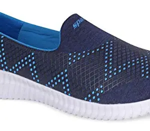 SPARX Womens SL 123 | Enhanced Durability & Soft Cushion | Blue Running Shoe - 5 UK (SL 123)