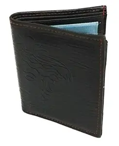 SHIVRATRI Special Lord Shiva Designer Synthetic Leather Men's Wallet (Dark Brown)
