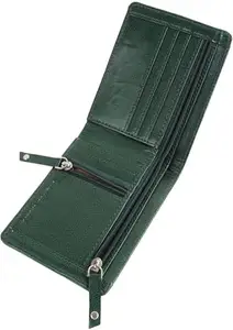 Classic World Men & Women Casual Green Artificial Leather Wallet (6 Card Slots) L-29CHANGER-GREEN_CW