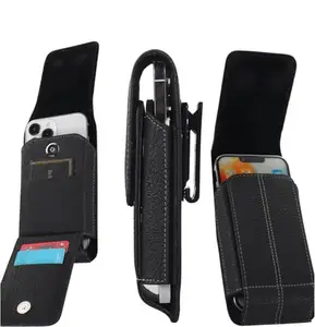 LIKECASE Strong 360 Rotating Belt Clip Phone Holster with 3 Card Slot for Honor 90 Pro/Play 50 Plus / X40 GT Racing / X50 / X6a / Play 40 / X50i - Black