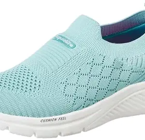 Aqualite Women Alexa Shoes, Aq.Blue/Sliver, 4 UK/India