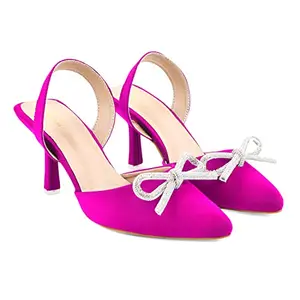 JM LOOKS: Women Pointed Toe Mules with Comfortable Sole Stylish Casual Kitten Heel Sandal for Women & Girls