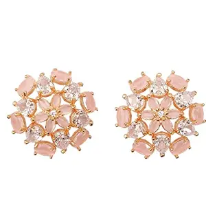 Jewels Corner Attractive WITH STYLISH PINK Ad Earring