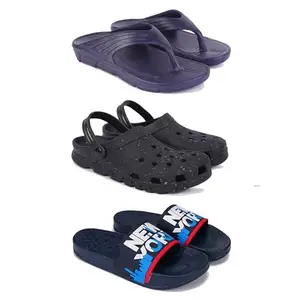 DRACKFOOT Men's Sandals | Lightweight Wear| Stylish & Easy to Wear For Men'S GRT-SAN-(3-COMBO)-3153-3058-1587-7