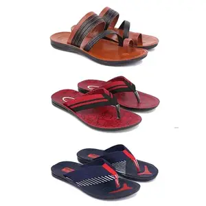 DRACKFOOT Men's Sandals | Lightweight Wear| Stylish & Easy to Wear For Men's GR-SAN-(3-COMBO)-3151-3129-3130-8