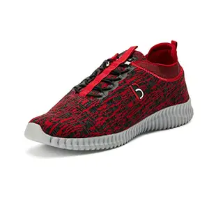 Bourge Men Loire-Z6 Red Running Shoes-9 UK (43 EU) (10 US) (Loire-114-09)