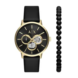 Armani Exchange Analog Black Dial Men's Watch-AX7146SET