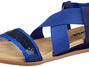 Flavia Women Blue Fashion Sandals-8 UK (40 EU) (9 US) (FL/233/BLU)