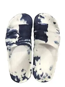 TwinSkor Men's Slides (Blue, UK Footwear Size System, Adult, Men, Numeric, Medium, 7)