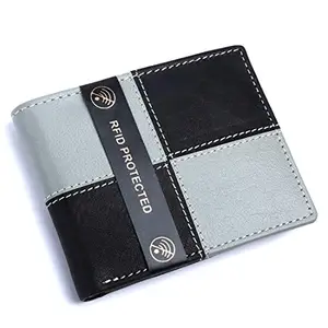 GOHIDE Multicolor Leather Wallet for Men with ID Window, Card Slots and Coin Pocket