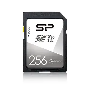 Silicon Power 256GB SDXC UHS-I SD Memory Card, Up to 100MB/s Read & 80MB/s Write, Class 10 U3 V30 4K UHD, Superior Series