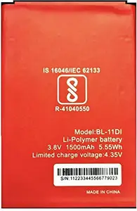 DSELL Mobile Battery for Itel 1500 mAh (BL-11DI)