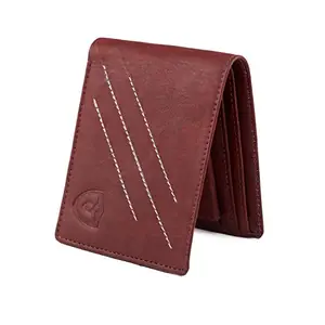 Keviv Men's Genuine Leather Wallet (Red)
