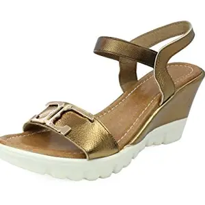 Inc.5 Women Bronze Fashion Sandals-3 Uk/India (36 Eu) (5898)(Brown_Synthetic)