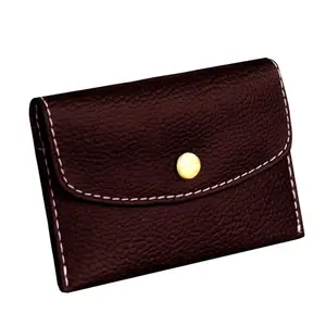 GREEN DRAGONFLY PU Leaher Artificial Leather Unisex Wallet(NMB/202306371-Coffee Brown)