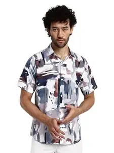 Brand: Leriya Fashion LERIYA FASHION Men's Rayon Shirt - Summer Button Down Shirts | Half Sleeve Printed |Formal |Casual Stylish (Available in Plus Size and Combo Pack of 2)