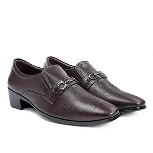 BXXY Men Brown Formal Shoes-8 UK (42 EU) (589-$P)