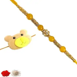 Rakhiya.com Designer Rakhi set of two, Multicolour rakhi, combo of two (set of 2), With Roli Chawal Packet 0214