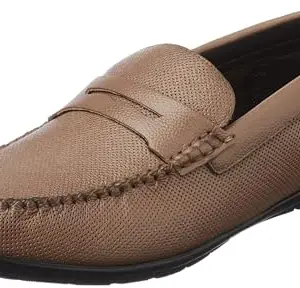 Lee Cooper Men's LC7739E Tan Formal Slip On Shoes_40EU